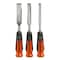 Buck Brothers 3 Piece Pro Full Tang Wood Chisel Set  1/2 in, 3/4 in, 1 in 74830 - alternate 3